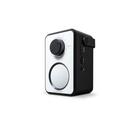 Radio portable analogique Blanc/Noir - SCHNEIDER - SC030W