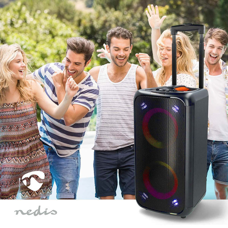 Enceinte Bluetooth Party Trolley 240 W Noir/Orange - NEDIS - SPPT2480BK