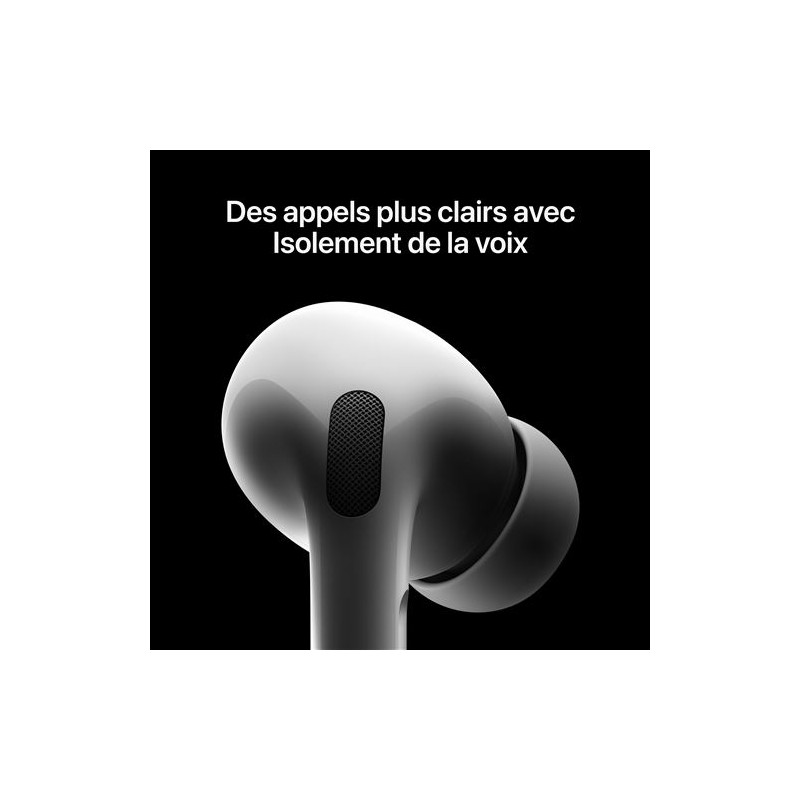 AirPods Pro 2ᵉ génération boîtier de charge MagSafe USB‑C Blanc - APPLE - MTJV3ZM/A