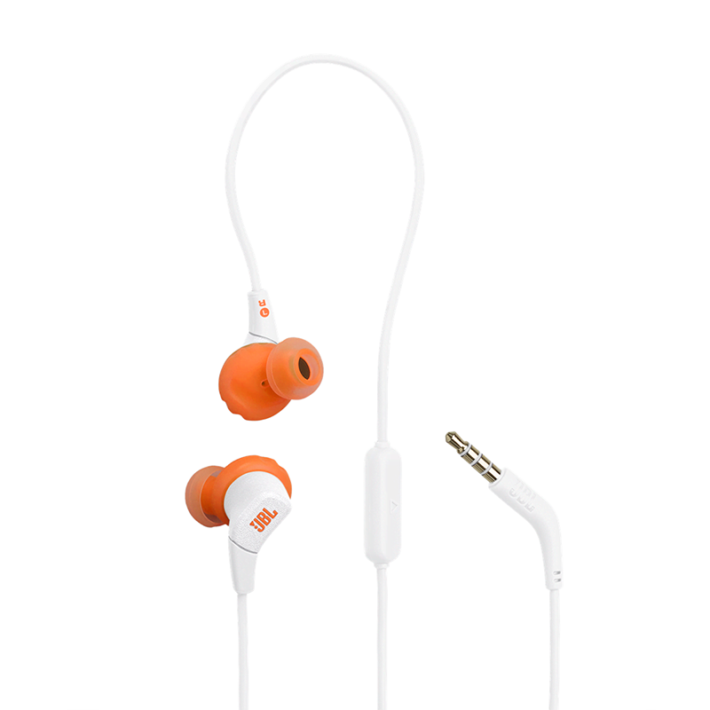 Écouteurs sans fil Bluetooth Endurance Run 3 Blanc/Orange - JBL - JBLENDURRUN3WHT