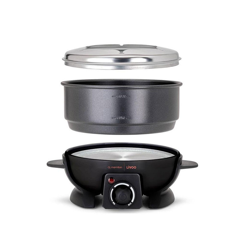 Fondue électrique 6 fourchettes 650 W Noir - LIVOO - DOC308
