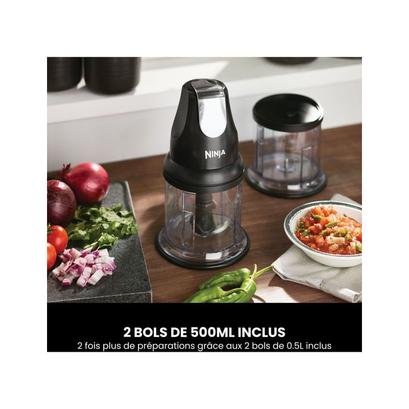 Hachoir compact Express 0,5 L Noir - NINJA - NJ1002EUBK