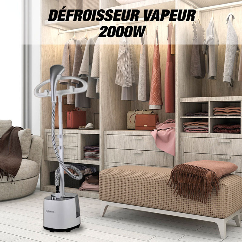 Défroisseur vapeur vertical 2000 W Blanc - TECHWOOD - VAPTDV2006TECH