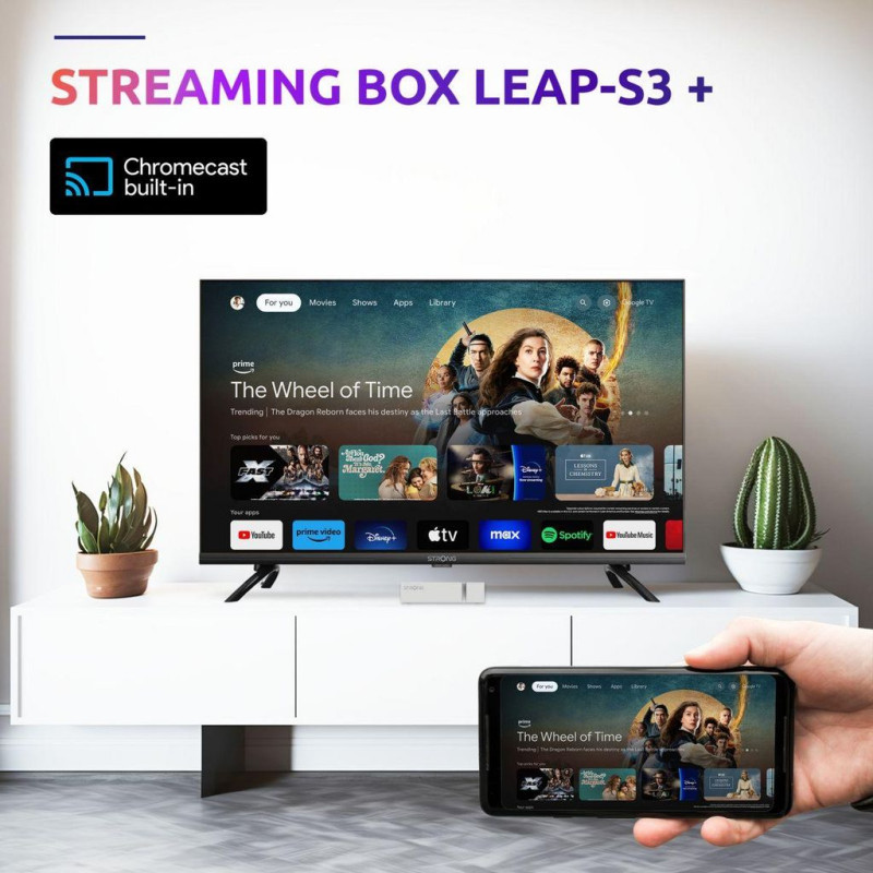 Box TV android 4K ultra HD 16Go - STRONG - STRONG_LEAPS3+V2