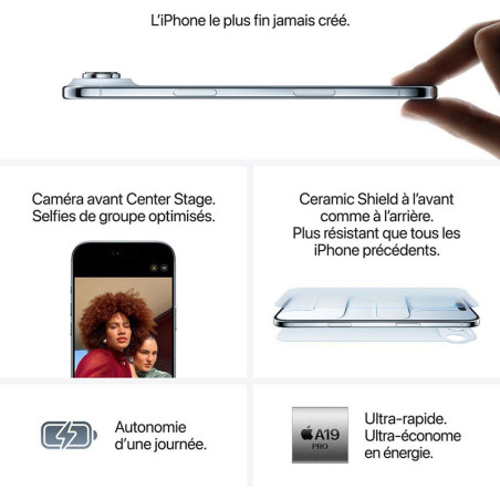 iPhone Air 256GB Bleu Ciel - APPLE - MG2P4F/A