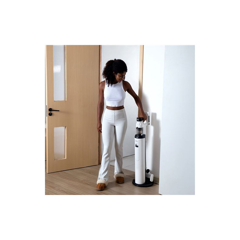 Aspirateur balai sans fil avec station de vidage automatique 500 W Blanc - EZICLEAN - CYCLOMAX R22 STATION