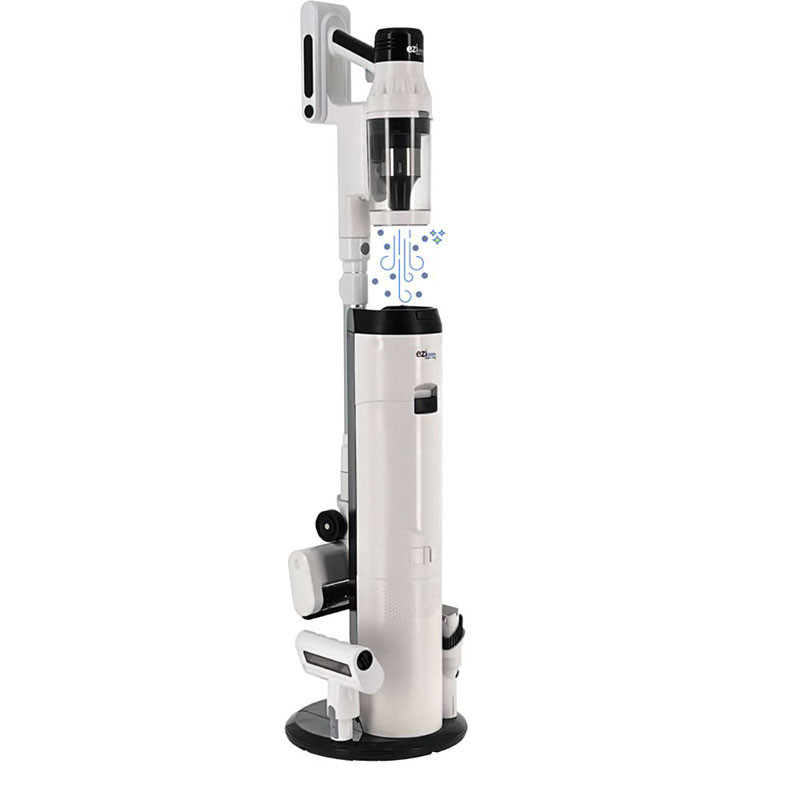 Aspirateur balai sans fil avec station de vidage automatique 500 W Blanc - EZICLEAN - CYCLOMAX R22 STATION