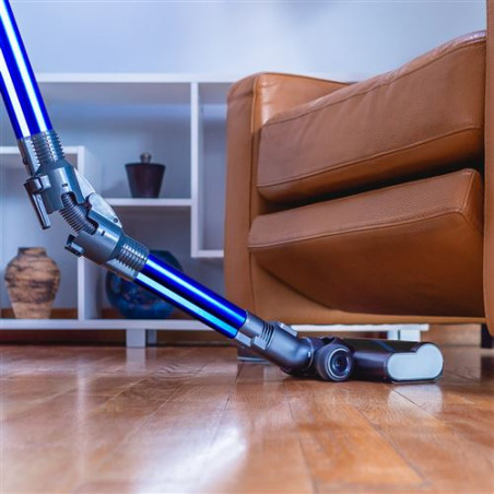 Aspirateur balai sans fil 250 W Gris/Bleu - EZICLEAN - CYCLOBOOST FR8 W