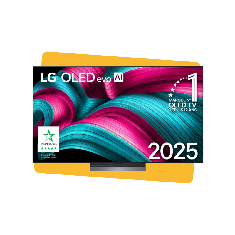 TV - OLED - LG - 164 cm - 4K - 120Hz - Smart TV - Processeur α9 AI 4K Gen8 - OLED65C54LA-AEU