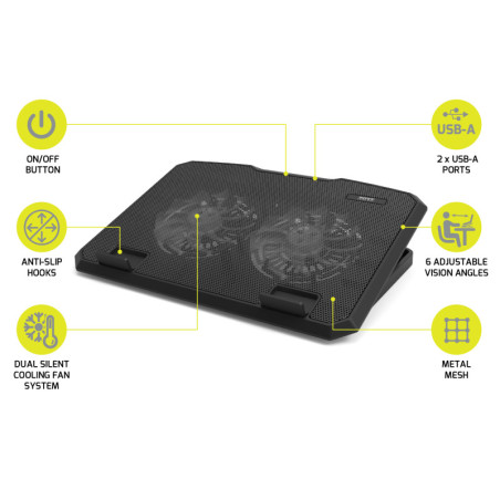 Support d'ordinateur ergonomique ventilé - PORT DESIGNS - 901099