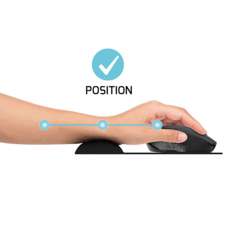 Tapis de souris ergonomique noir - PORT DESIGNS - 900717