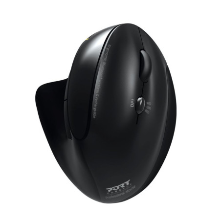 Souris sans fil & Bluetooth rechargeable ergonomique pour droitier - PORT DESIGNS - 900706-BT