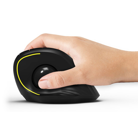 Souris ergonomique sans fil rechargeable avec boule directionnelle - PORT DESIGNS - 900719
