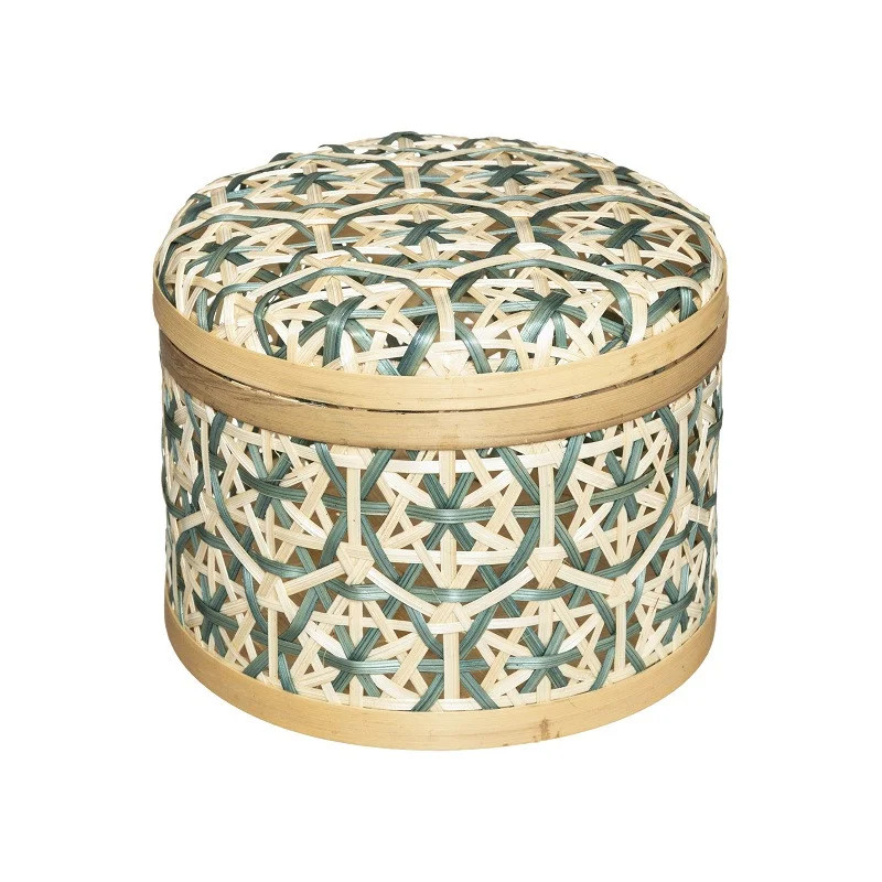 Boite de rangement en bambou H17cm