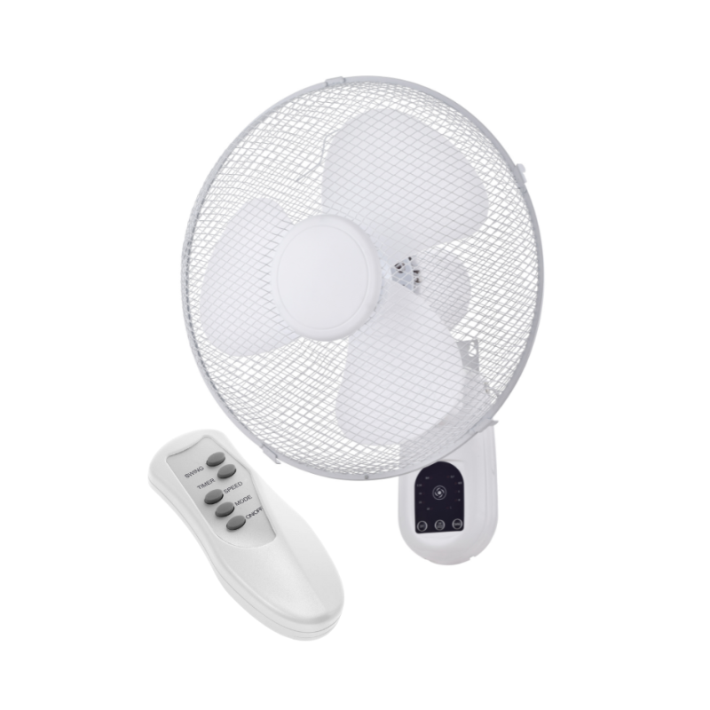 Ventilateur mural avec télécommande 40 cm Blanc - EQUATION - FW-40H