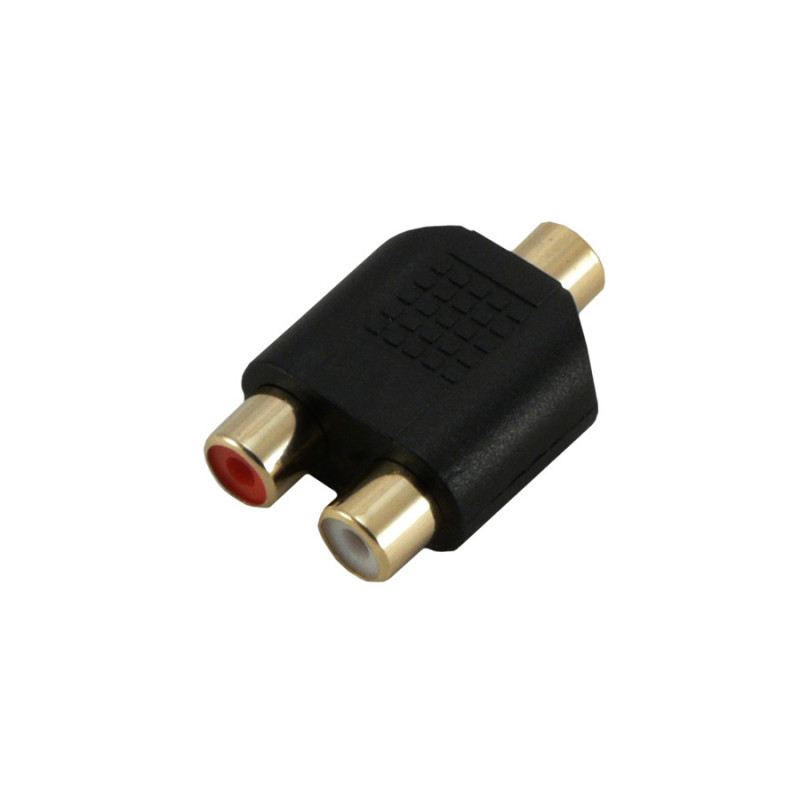 Adaptateur stéréo JACK 3.5mm femelle / 2 x RCA femelle - MCL - CABLECG711HQZMCL