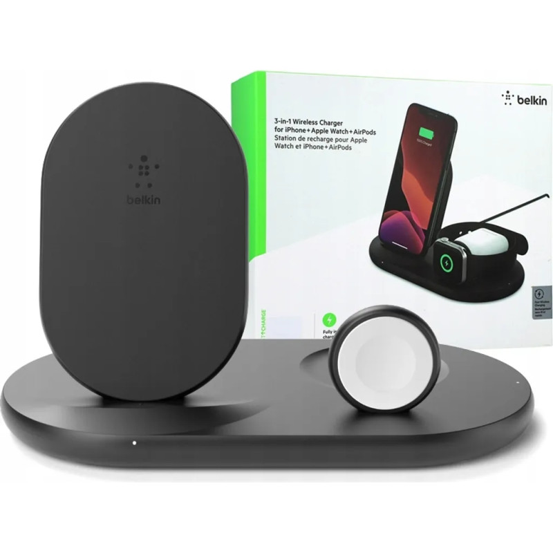 Station de recharge à induction WiFi 3 en 1 noir - BELKIN - CABLEBNWIZ001VFBKBEL