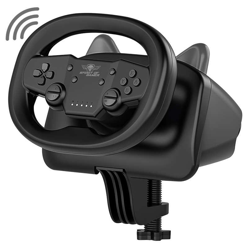 Volant Race Wheel Pro Air PC/Switch/PS4/PC - SPIRIT OF GAMER - JVSOG-RWPABK