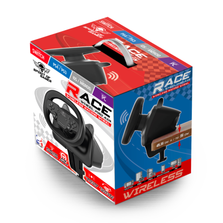Volant Race Wheel Pro Air PC/Switch/PS4/PC - SPIRIT OF GAMER - JVSOG-RWPABK