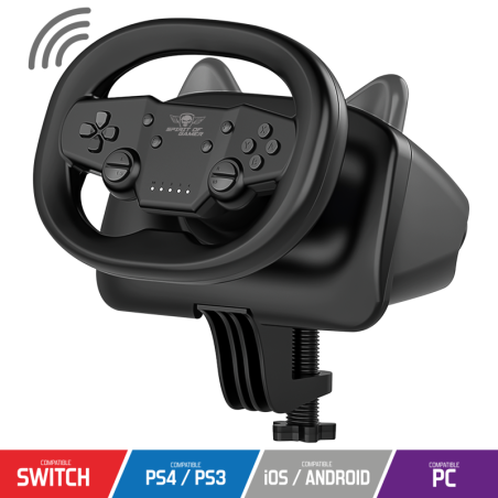 Volant Race Wheel Pro Air PC/Switch/PS4/PC - SPIRIT OF GAMER - JVSOG-RWPABK