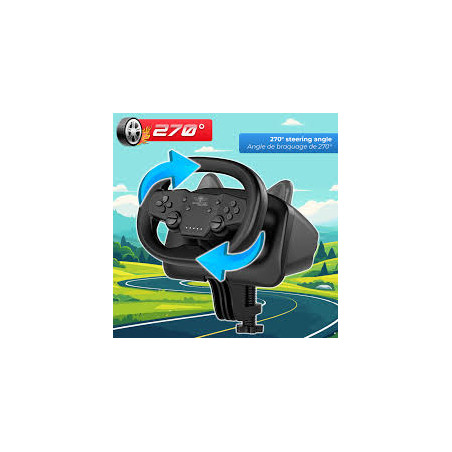 Volant Race Wheel Pro Air PC/Switch/PS4/PC - SPIRIT OF GAMER - JVSOG-RWPABK