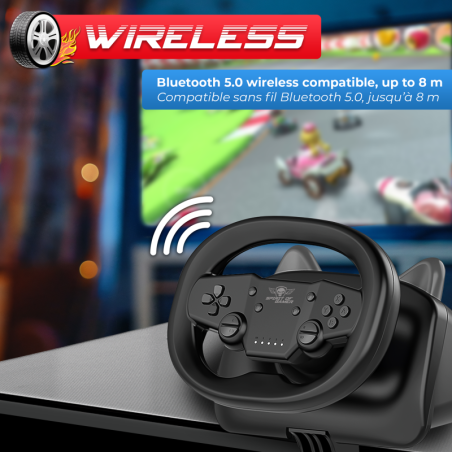 Volant Race Wheel Pro Air PC/Switch/PS4/PC - SPIRIT OF GAMER - JVSOG-RWPABK