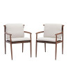 Set de 2 fauteuils en aluminium Retro effet bois - NATERIAL - 27810336
