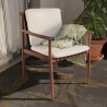 Set de 2 fauteuils en aluminium Retro effet bois - NATERIAL - 27810336