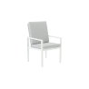 Set de 2 fauteuils Athena en aluminium Blanc/Gris - NATERIAL - 86545465