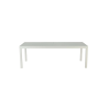 Table de jardin Athena extensible rectangulaire en aluminium Blanc/Gris - NATERIAL - 86545514