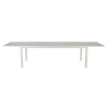 Table de jardin Athena extensible rectangulaire en aluminium Blanc/Gris - NATERIAL - 86545514