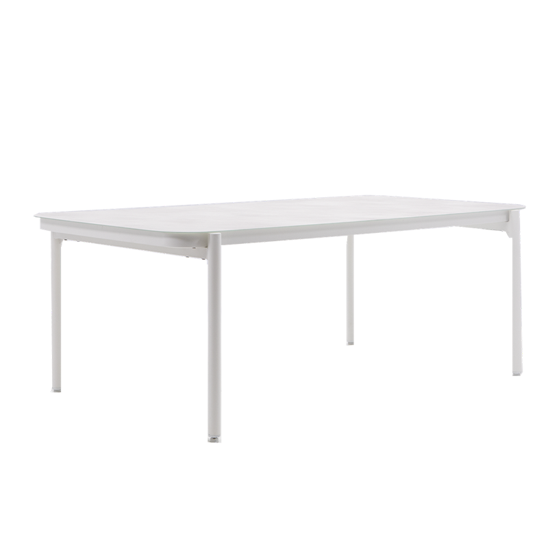 TABLE VERRE SIGMA BLC 200X100