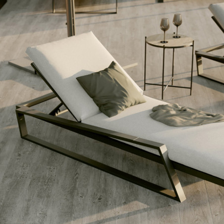 Bain de soleil Axion en aluminium Gris - NATERIAL - 83984539