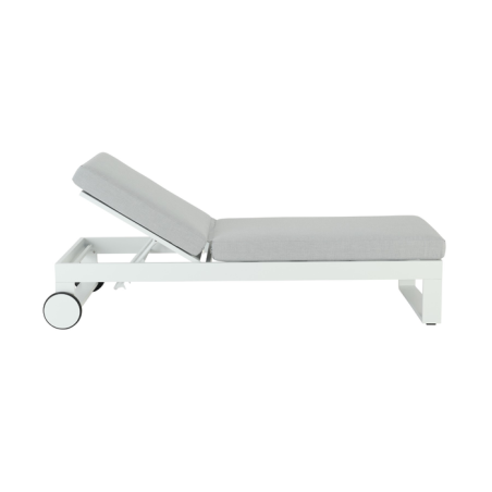 Bain de soleil Athena en aluminium Blanc/Gris - NATERIAL - 86549021