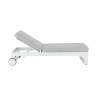 Bain de soleil Athena en aluminium Blanc/Gris - NATERIAL - 86549021