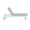 Bain de soleil Athena en aluminium Blanc/Gris - NATERIAL - 86549021