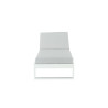 Bain de soleil Athena en aluminium Blanc/Gris - NATERIAL - 86549021