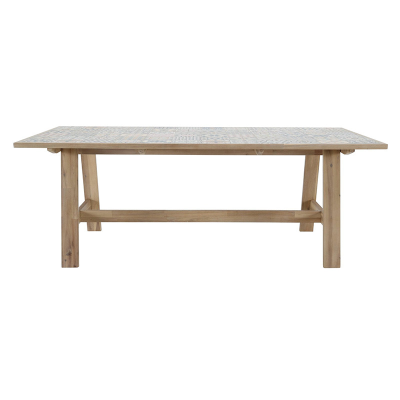 Table de jardin Soho rectangulaire 8 places Gris - NATERIAL - 82566376