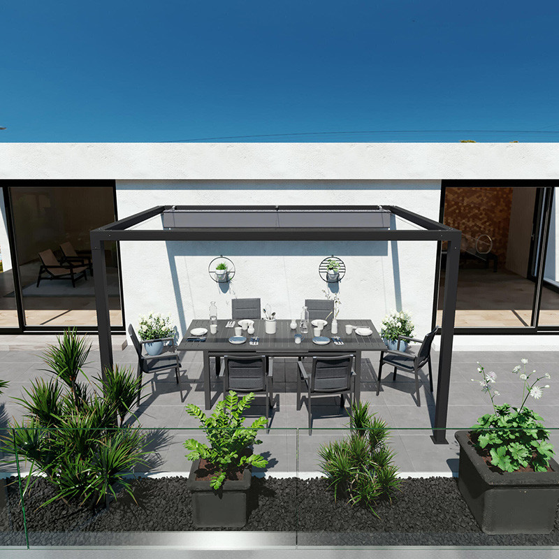 Table de jardin Odyssea II aluminium 10 places Anthracite - NATERIAL - 83813050