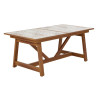 Table de jardin Gaia extensible 6/8 places Beige - NATERIAL - 90339740