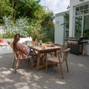 Table de jardin Gaia extensible 6/8 places Beige - NATERIAL - 90339740