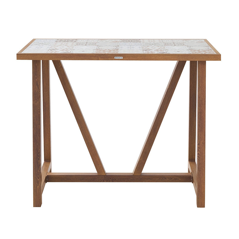 Table de jardin Gaia 4 places Brun - NATERIAL - 90339756