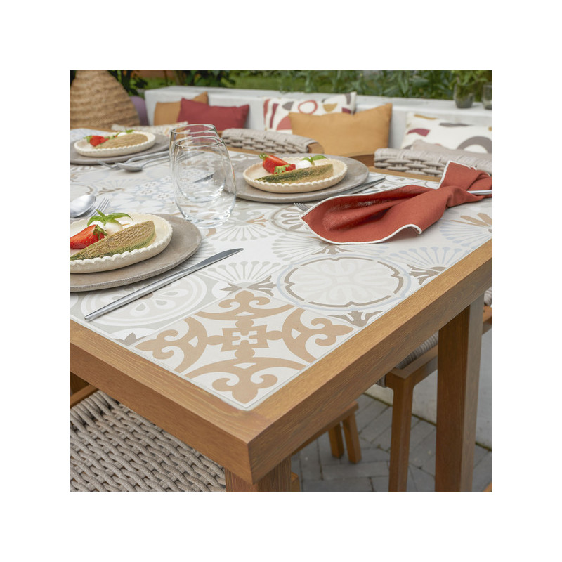 Table de jardin Gaia 4 places Brun - NATERIAL - 90339756