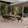 Table de jardin Idunn extensible 210/280 × 100 cm Anthracite - NATERIAL - 86545521