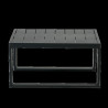 Table d’appoint carrée Athena Gris - NATERIAL - 86545441