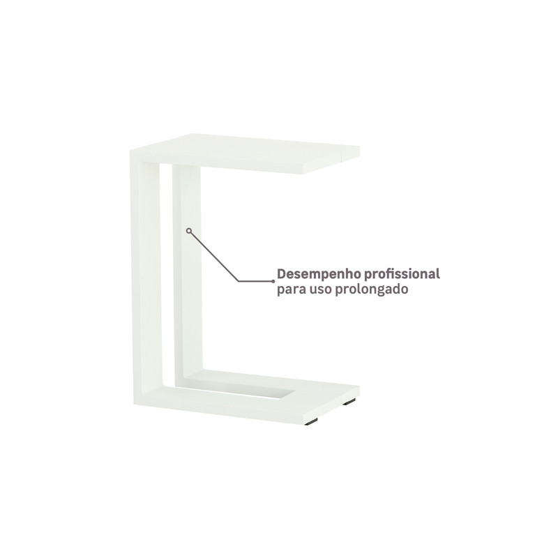 Table d’appoint haute Athena en aluminium Blanc - NATERIAL - 86545444