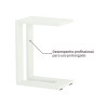 Table d’appoint haute Athena en aluminium Blanc - NATERIAL - 86545444