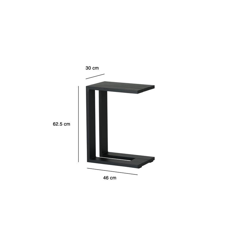 Table d’appoint haute Athena en aluminium Gris - NATERIAL - 86545460