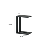 Table d’appoint haute Athena en aluminium Gris - NATERIAL - 86545460