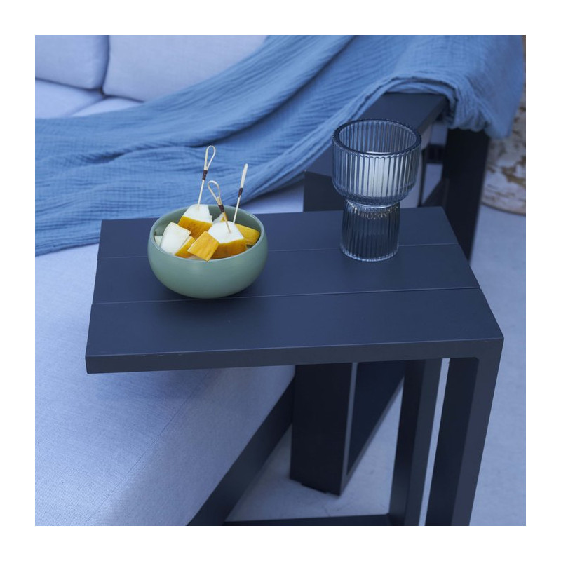 Table d’appoint haute Athena en aluminium Gris - NATERIAL - 86545460